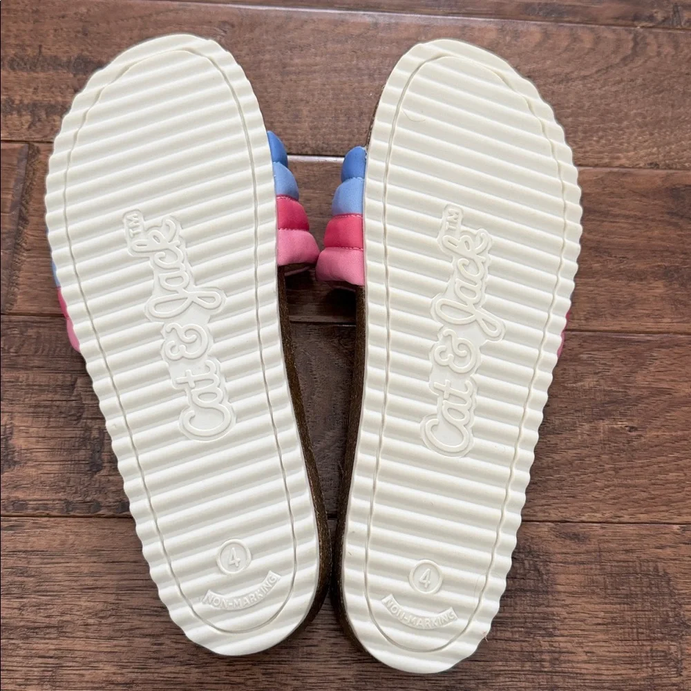 Cat & Jack Girls Multicolor Slide Sandal size 4